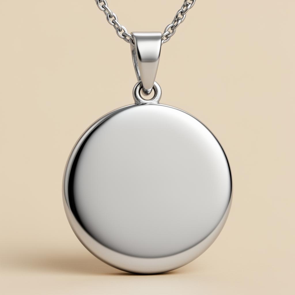 Pendentif acier avec gravure laser